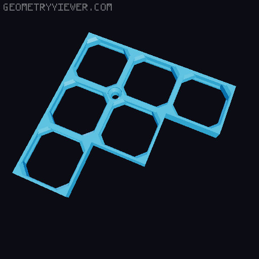 openGrid Triangular Tiles (2x2 - 12x12) 3D model thumbnail