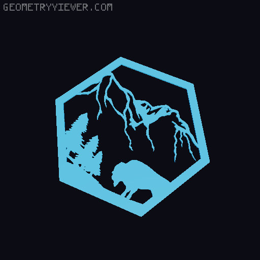 Expansion Pack for Hexagonal Animal Tiles 3D model thumbnail
