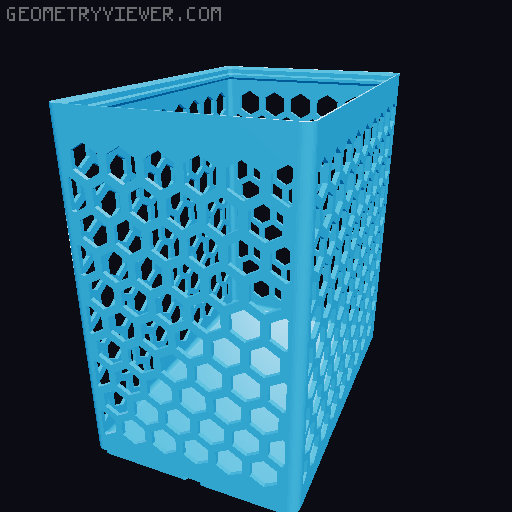 Gridfinity Hex Bins all sizes 3D model thumbnail