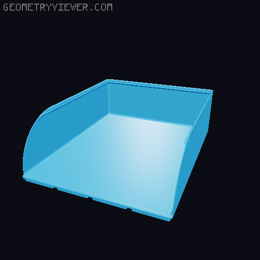 Gridfinity rouded bins collection all sizes 3D model thumbnail