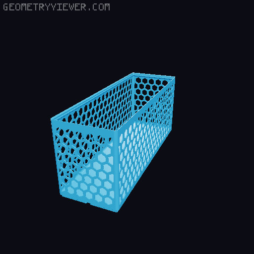 Gridfinity Hex Bins all sizes 3D model thumbnail