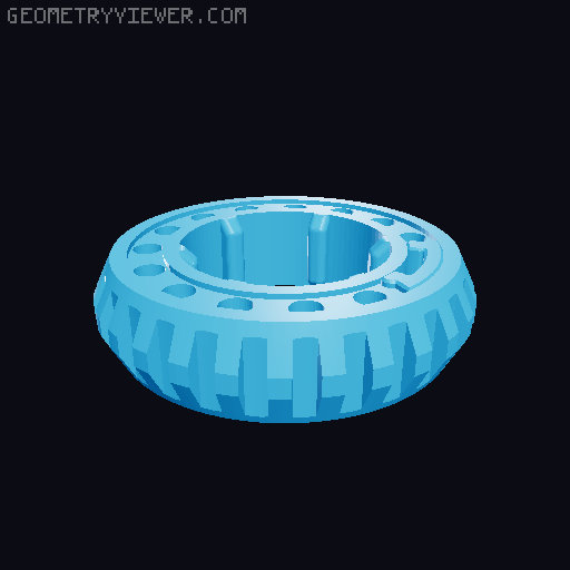 Cassette Keychain Double Lite 3D model thumbnail