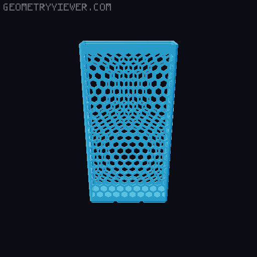 Gridfinity Hex Bins all sizes 3D model thumbnail