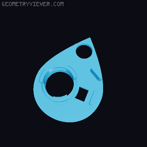 Daily Water Intake Tracker 3D model thumbnail