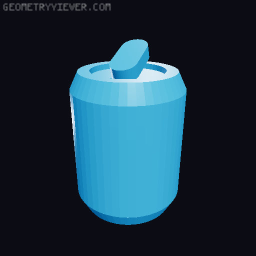 (Use a brim!) LPS/Doll Soda Can 3D model thumbnail