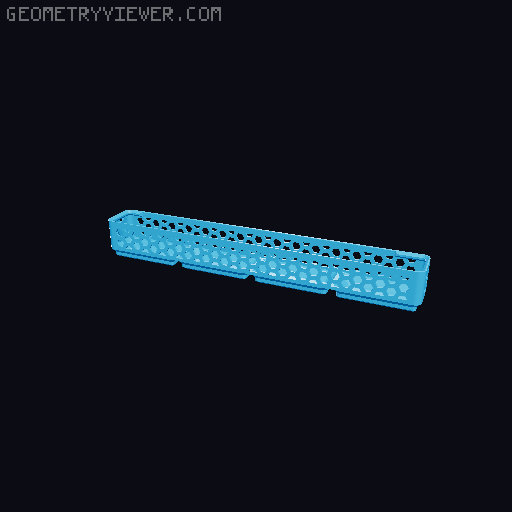 Gridfinity Hex Bins Light (rotated grid) all sizes 3D model thumbnail