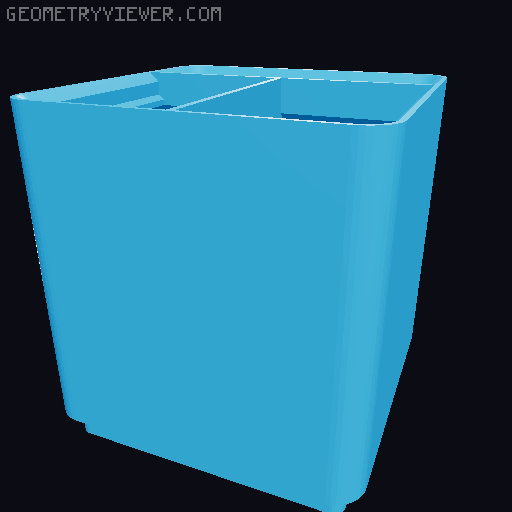 Gridfinity Bin Generator 3D model thumbnail