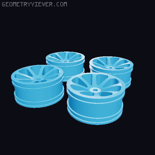 EXPLORER-MK1 3D PRINTED 1:10 RC CHASSIS 3D model thumbnail