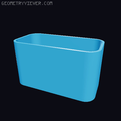 Bin for Ikea skadis - 564 models - hooks need support 3D model thumbnail