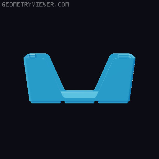 Gridfinity wall cutout collection 3D model thumbnail