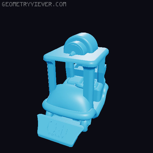 Buggy Phone Stand (Print-in-place, Retractable) 3D model thumbnail