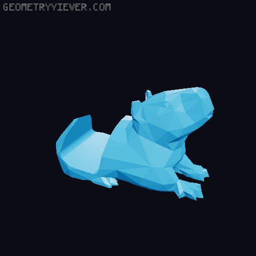 Capybara Phone Holder / Keyring 3D model thumbnail
