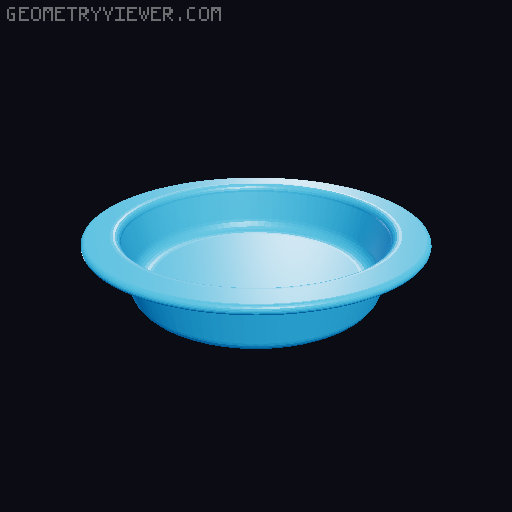 Raised Dog Bowl with Interchangeable Dishes 3D model thumbnail