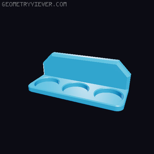 Wolfbox MegaFlow 50 (MF50) Peglock Mount Hanger 3D model thumbnail