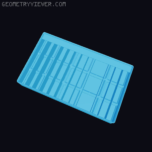 Gridfinity Ultra Light Bins - Divider Label Edition 3D model thumbnail