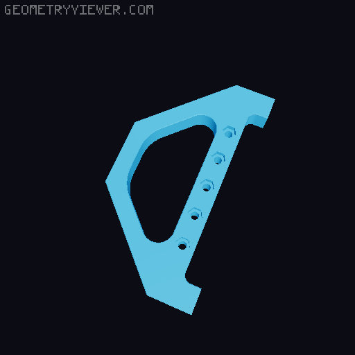 3D printable rack - Handles and Footer for Printable Skadis Mount 3D model thumbnail