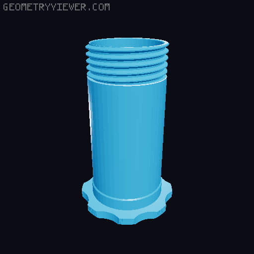 Prusament Master-Spool - Inner width dimensions 60mm, 70mm, 80mm, 90mm, 100mm 3D model thumbnail