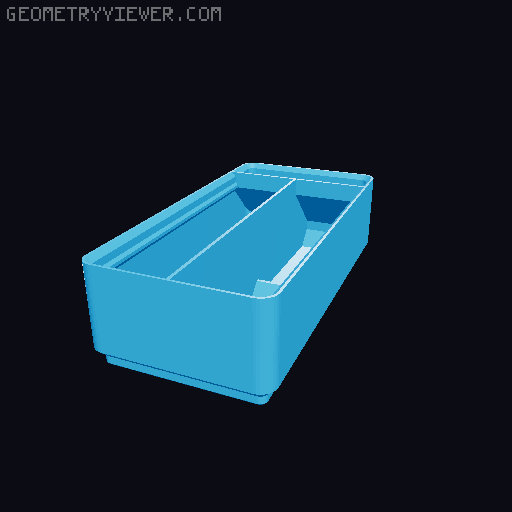 Gridfinity Bin Generator 3D model thumbnail