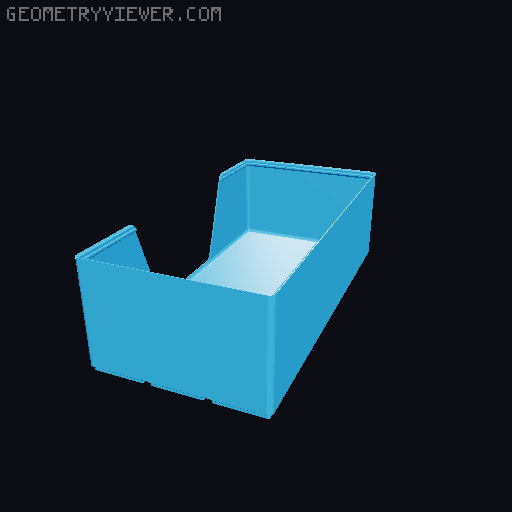 Gridfinity wall cutout collection 3D model thumbnail