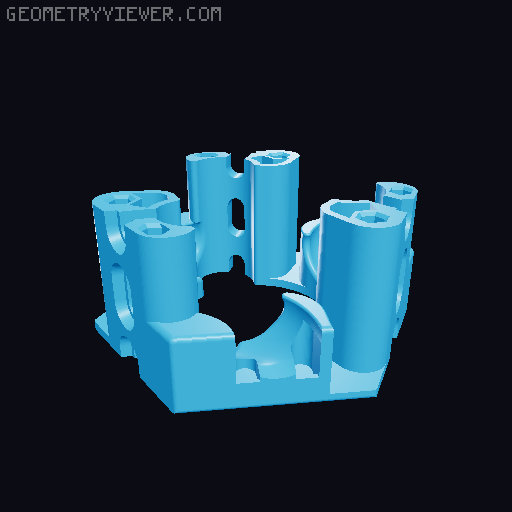 Marble track - Motorized Lift 2021 version (v4) - stand-alone height adjustable Gravitrax compatible! 3D model thumbnail