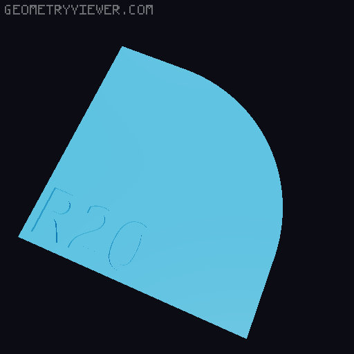 Radius Gauge - Convex & Concave 3D model thumbnail