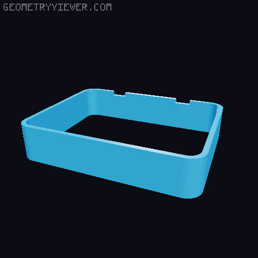 Modular frame for 7 Segment Counter (Seiko ST306 - inspired) 3D model thumbnail