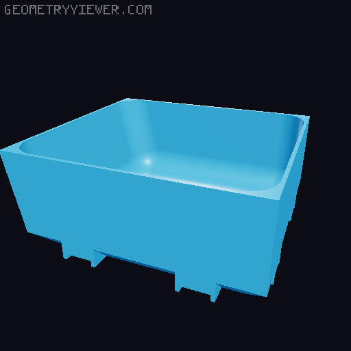 Modular Drawer Organizer Remix 3D model thumbnail