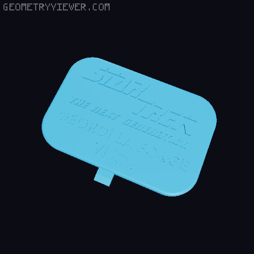 Star Trek TNG VISOR 3D model thumbnail