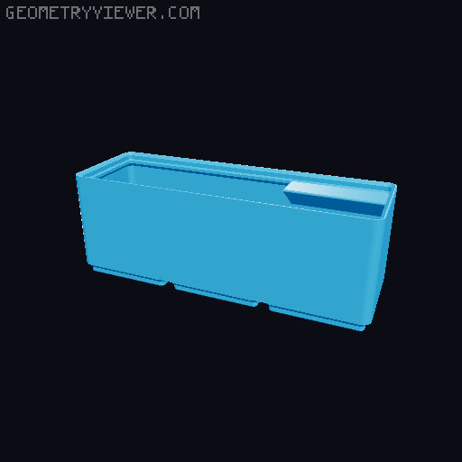 Gridfinity Divider Bins 3D model thumbnail