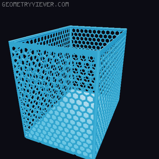 Gridfinity Hex Bins all sizes 3D model thumbnail