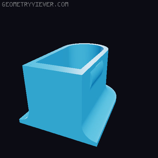 IKEA Skadis pegboard - Mount Secure Lock 3D model thumbnail