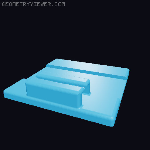 Headphone Stand 3D model thumbnail