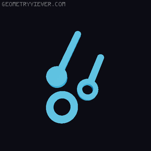 Düdel Clock Remix for DCF movements 3D model thumbnail