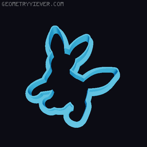 Pokemon Cookie cutter Set - PART 002 3D model thumbnail