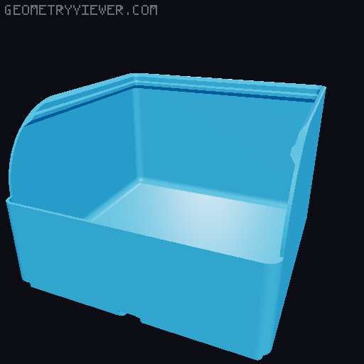 Gridfinity rouded bins collection all sizes 3D model thumbnail