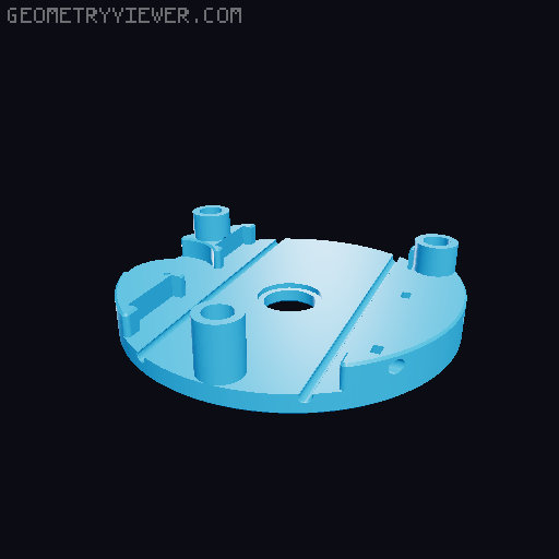 Rack and pinion stage module for Galileo Microscope 3D model thumbnail