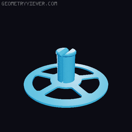 Lightweight Strap reel 3D model thumbnail