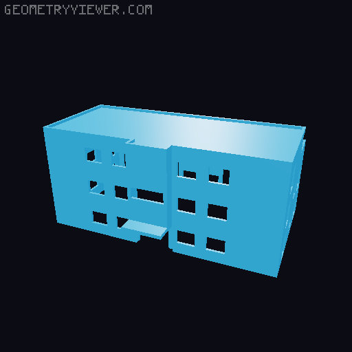 The house I live in ( Model railway N scale 1:160) 3D model thumbnail