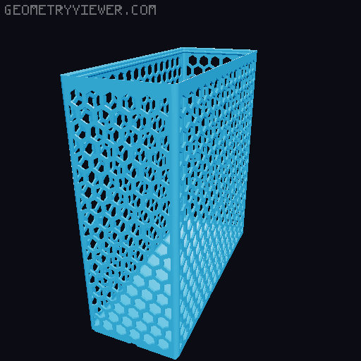 Gridfinity Hex Bins all sizes 3D model thumbnail