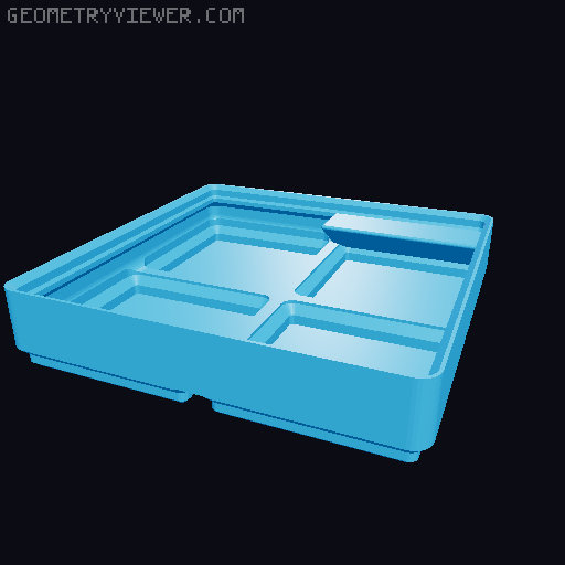 Gridfinity cups height 2 (18mm) collection 3D model thumbnail