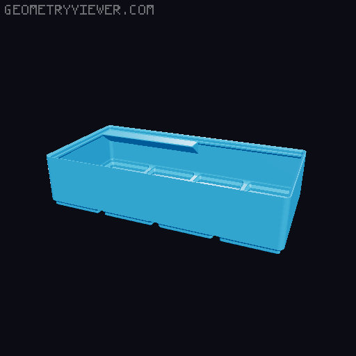 Gridfinity cups height 5 (39mm) collection 3D model thumbnail