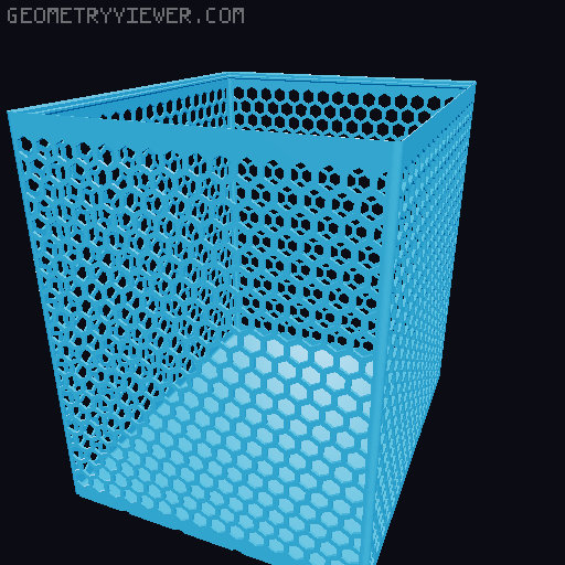 Gridfinity Hex Bins all sizes 3D model thumbnail