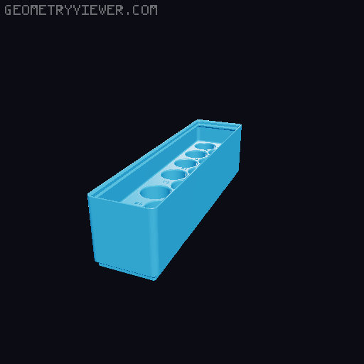 Gridfinity Stackable socket holders 3D model thumbnail