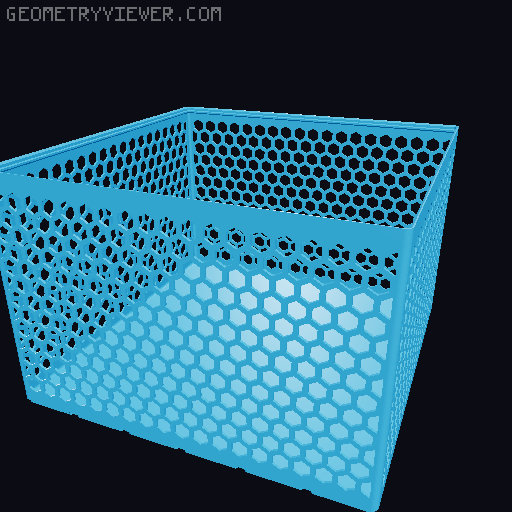 Gridfinity Hex Bins all sizes 3D model thumbnail