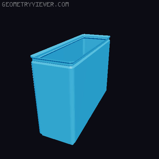 Gridfinity Box (Quick print, lite version, less filament!) 3D model thumbnail