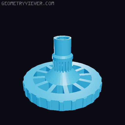 Comgrow T300 Filament Top Spool Holder Remix 3D model thumbnail