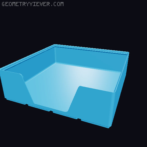 Gridfinity wall cutout collection 3D model thumbnail