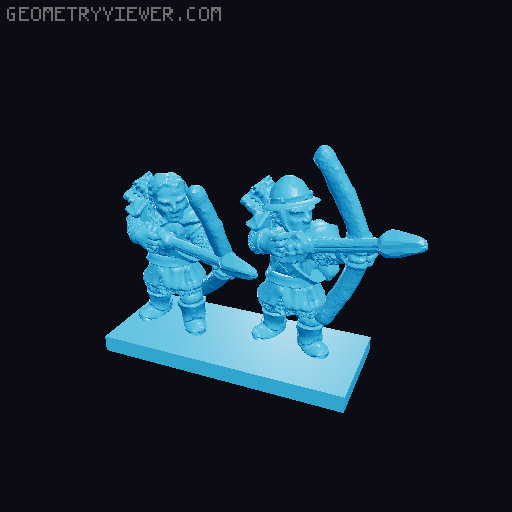 Pinnath Gelin Archers 10mm Scale 3D model thumbnail
