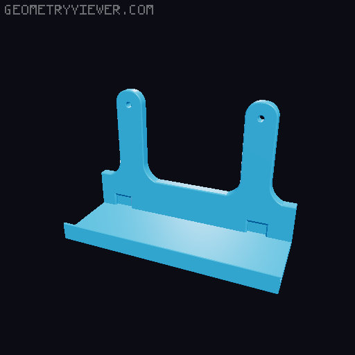 Vesa Mount for Nintendo Switch Dock 3D model thumbnail