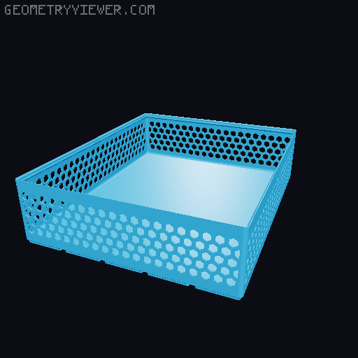 Gridfinity Hex Bins all sizes 3D model thumbnail